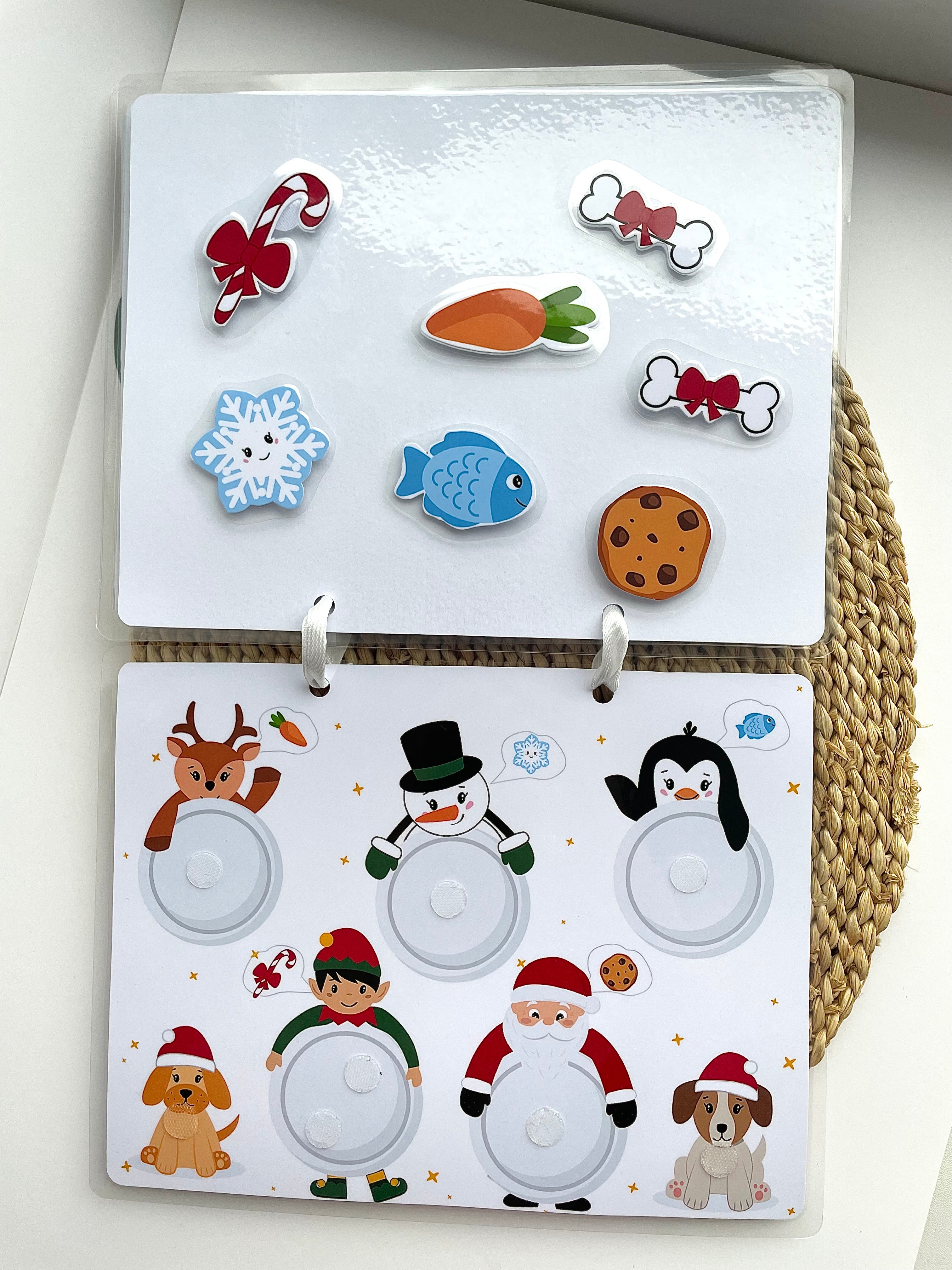 Ziemassvētku lipekļu grāmatiņa