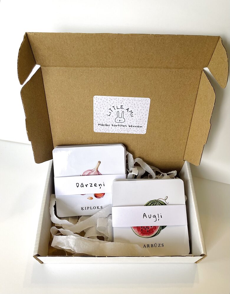 Augļu un dārzeņu kartītes