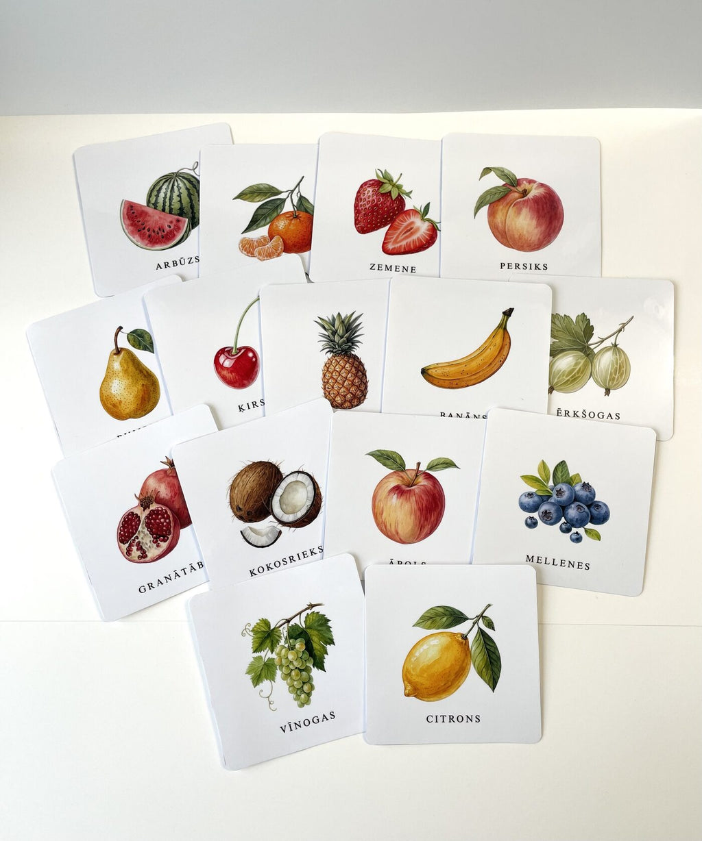 Augļu un dārzeņu kartītes