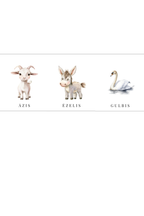 Dzīvienku kartītes.